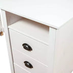 Scrivania bianca in legno massello di pino Scrivania standard rettangolare rustica