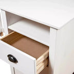 Scrivania bianca in legno massello di pino Scrivania standard rettangolare rustica