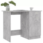 Scrivania Standard Rettangolare in Legno Ingegnerizzato Grigio Cemento