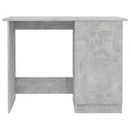Scrivania Standard Rettangolare in Legno Ingegnerizzato Grigio Cemento