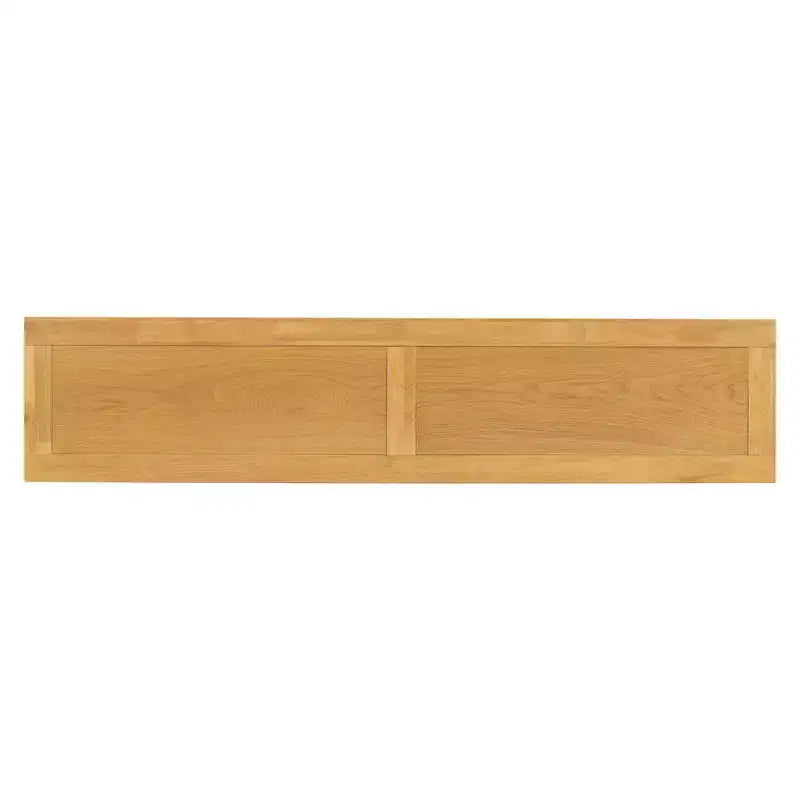 Tavolo da ingresso vintage Okak 63IN con impiallacciatura in pino, tavolo consolle con eleganti gambe affusolate e ripiano aperto, tavolo da corridoio per soggiorno, naturale