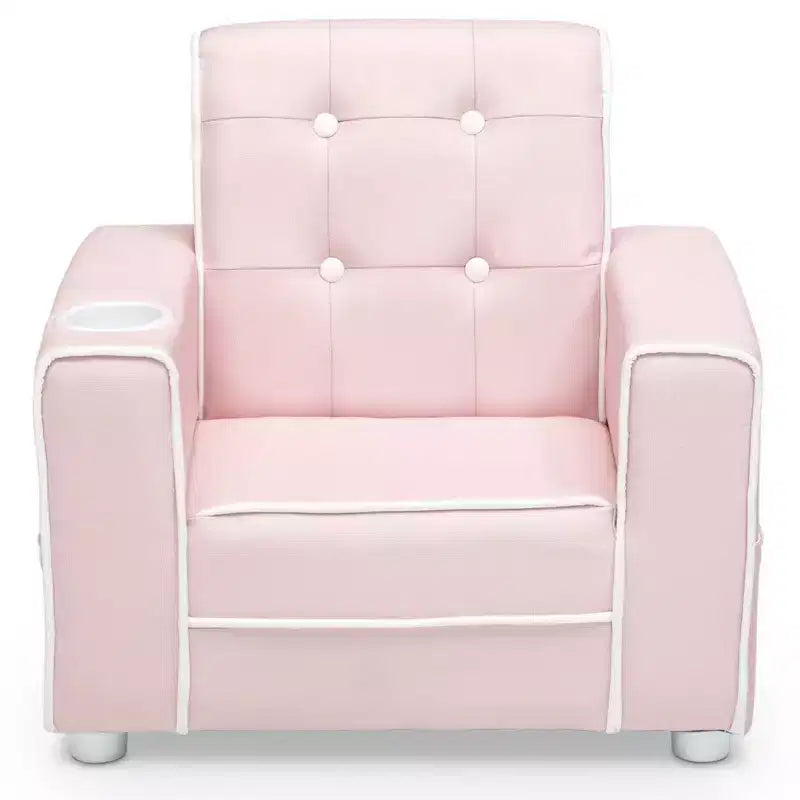 Delta Children Chelsea Kids Upholstered Chair with Cup Holder