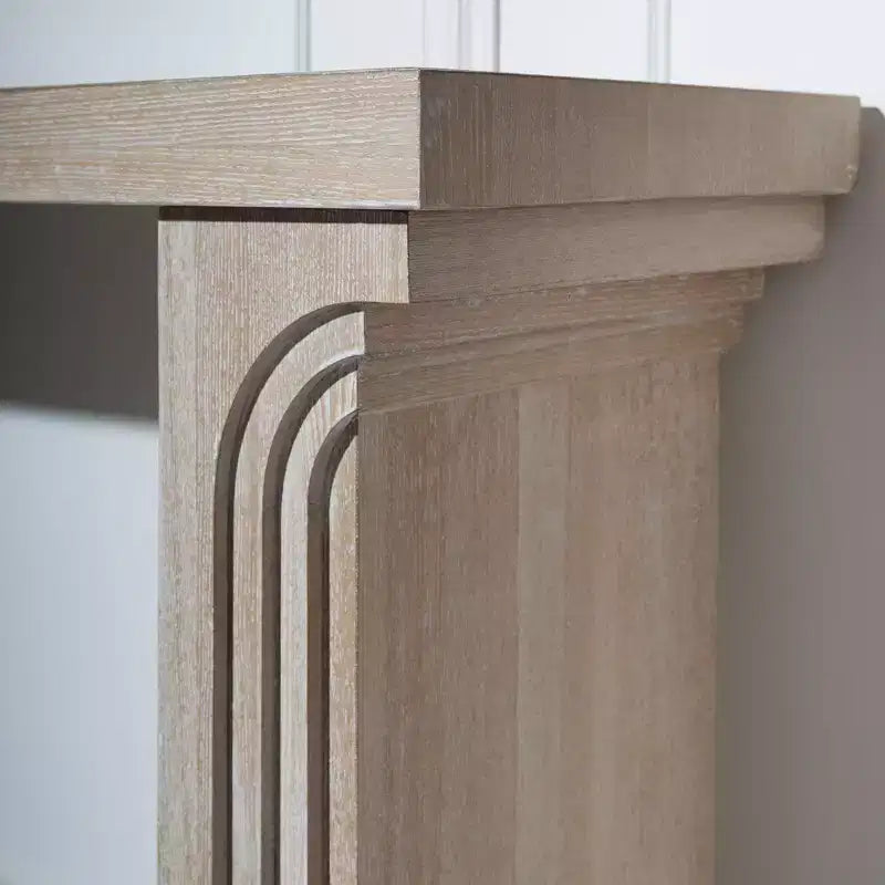 Okak 58IN Consolle Minimalista con Gambe Curve, Tavolo da Ingresso con Piano e Gambe Spessi, Tavolo da Ingresso per Soggiorno, Atrio