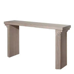 Okak 58IN Consolle Minimalista con Gambe Curve, Tavolo da Ingresso con Piano e Gambe Spessi, Tavolo da Ingresso per Soggiorno, Atrio
