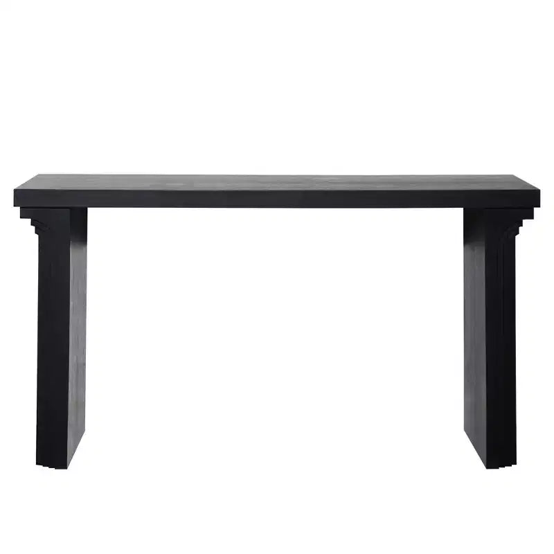Okak 58IN Consolle Minimalista con Gambe Curve, Tavolo da Ingresso con Piano e Gambe Spessi, Tavolo da Ingresso per Soggiorno, Atrio