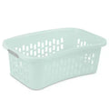 Sterilite HipHold Laundry Basket, 1.5 Bushel Plastic Clothes Hamper, Mint, 24 Pk