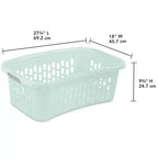 Cesta portabiancheria Sterilite HipHold, 1,5 Bushel, in plastica, color menta, confezione da 24 pezzi