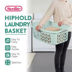 Cesta portabiancheria Sterilite HipHold, 1,5 Bushel, in plastica, color menta, confezione da 24 pezzi
