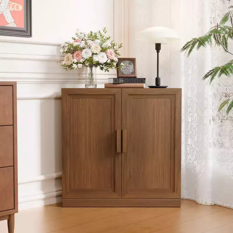 Mobile angolare contenitore da 31 pollici con venature in legno in colore legno naturale, organizer contenitore con ripiani regolabili per camera da letto, soggiorno/sala da pranzo