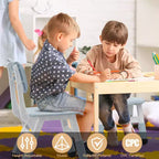 Sedia per bambini, Sedia per bambini regolabile in 3 livelli di altezza, Sedie in plastica per bambini da 2 a 6 anni, Adatta per casa, famiglia, aula e asilo nido