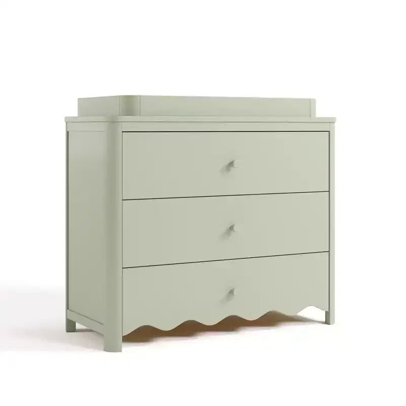 Comodino fasciatoio a 3 cassetti Storkcraft Casablanca con piano rimovibile