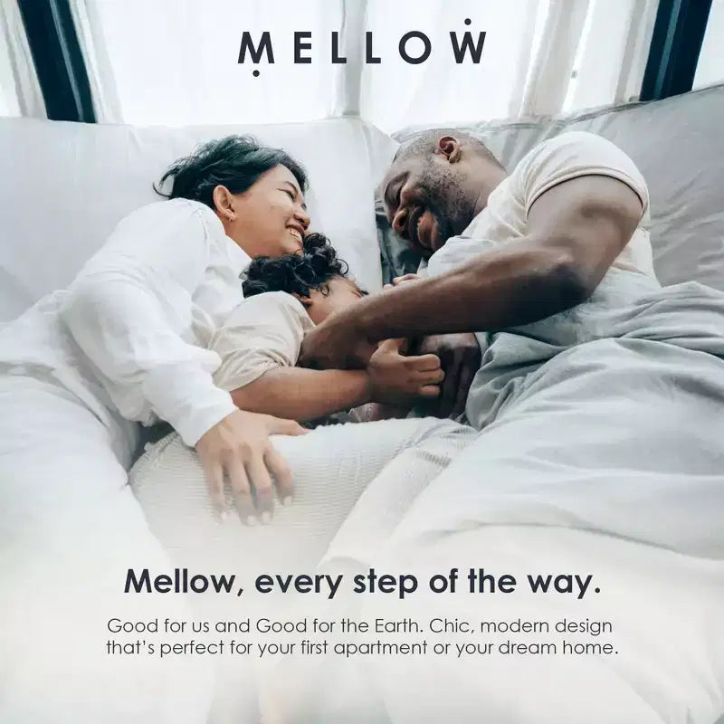 Mellow Struttura letto a piattaforma in metallo da 9 pollici con base materasso, King, Grigio