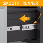 Armadietto portautensili mobile con 3 cassetti, carrello portautensili resistente per garage e officina