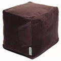 Majestic Home Goods,Cube Pouf Faux Suede