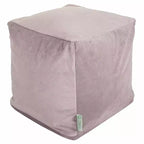 Majestic Home Goods,Pouf cubo in finta pelle scamosciata