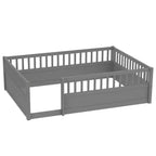 GDFStudio Julian Letto a Pavimento Moderno Montessori con Recinzione