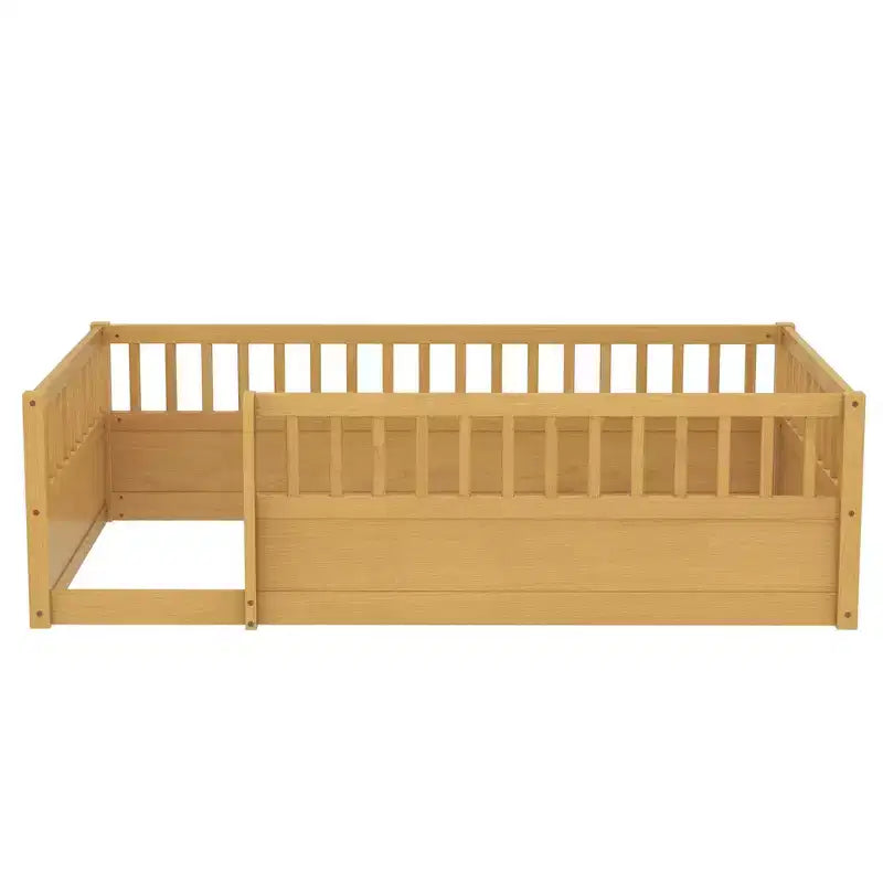 GDFStudio Julian Letto a Pavimento Moderno Montessori con Recinzione
