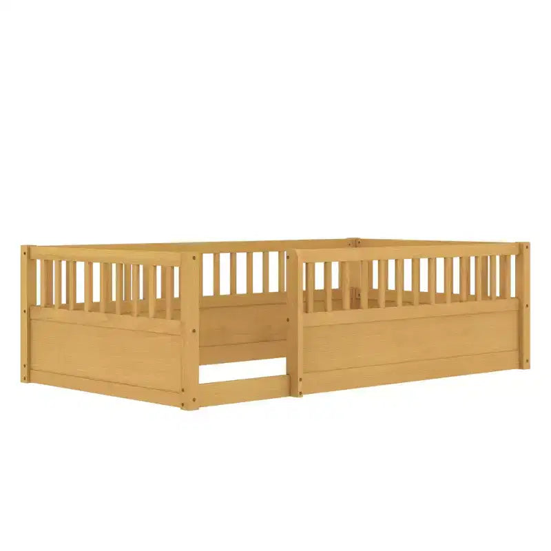 GDFStudio Julian Letto a Pavimento Moderno Montessori con Recinzione