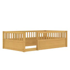 GDFStudio Julian Letto a Pavimento Moderno Montessori con Recinzione