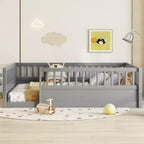 GDFStudio Julian Letto a Pavimento Moderno Montessori con Recinzione