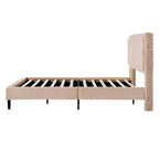Telaio letto imbottito Queen/King Size con morbida testiera, struttura letto a piattaforma in legno per camera da letto - ModernLuxe