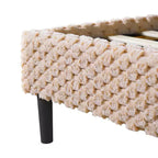 Telaio letto imbottito Queen/King Size con morbida testiera, struttura letto a piattaforma in legno per camera da letto - ModernLuxe
