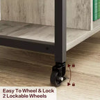 Carrello porta stampante a 3 livelli con prese di corrente e porte USB integrate, carrello portaoggetti multiuso con ripiani per casa e ufficio