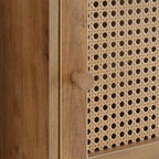 HomeStock Armadietti multiuso in truciolare da 89,5 cm H e 42 cm L con 2 ante e 2 ripiani