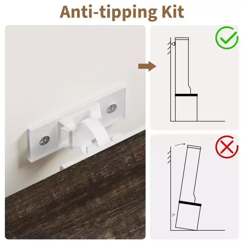 Armadio-Appendiabiti Alto con Scarpiera, Organizzatore da Ingresso Marrone Scuro da 195 cm con Appendiabiti
