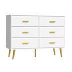 Consolle con 6 cassetti, cassettiera alta per camera da letto, torre di cassetti alta, unità organizer con cassetti portaoggetti