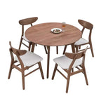 Okak 42IN Tavolo da pranzo moderno salvaspazio per 2-4 persone, Tavolo rotondo, Tavolo da cucina per soggiorno, Sala da pranzo