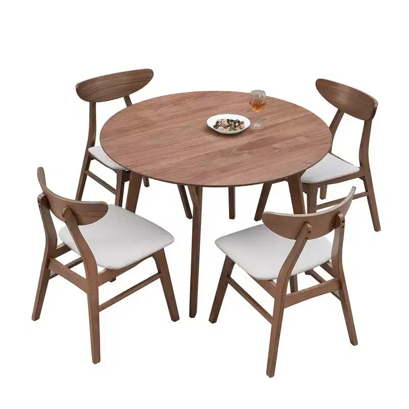 Okak 42IN Tavolo da pranzo moderno salvaspazio per 2-4 persone, Tavolo rotondo, Tavolo da cucina per soggiorno, Sala da pranzo