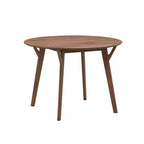 Okak 42IN Tavolo da pranzo moderno salvaspazio per 2-4 persone, Tavolo rotondo, Tavolo da cucina per soggiorno, Sala da pranzo