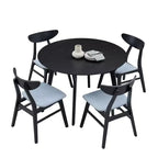 Okak 42IN Tavolo da pranzo moderno salvaspazio per 2-4 persone, Tavolo rotondo, Tavolo da cucina per soggiorno, Sala da pranzo