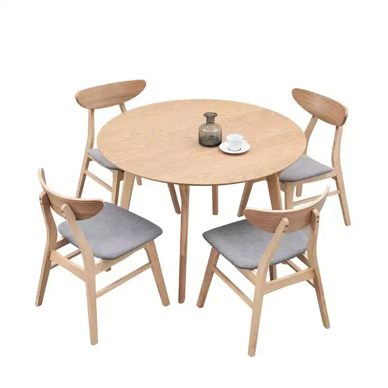 Okak 42IN Tavolo da pranzo moderno salvaspazio per 2-4 persone, Tavolo rotondo, Tavolo da cucina per soggiorno, Sala da pranzo