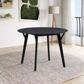 Okak 42IN Modern Space-Saving Dining Room Table for 2-4 Person, Round Table, Kitchen Table for Living Room, Dining Room