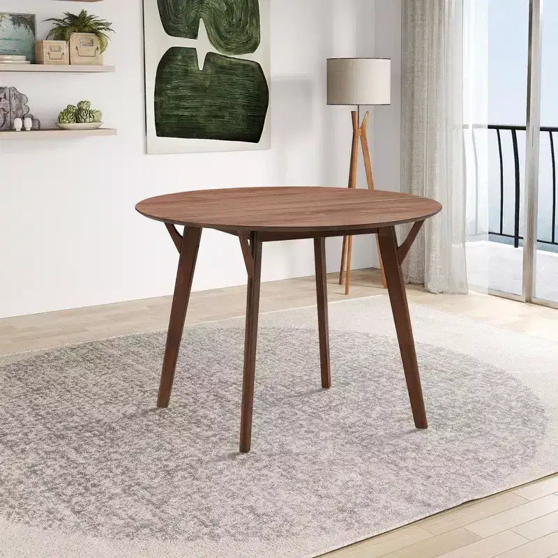Okak 42IN Tavolo da pranzo moderno salvaspazio per 2-4 persone, Tavolo rotondo, Tavolo da cucina per soggiorno, Sala da pranzo