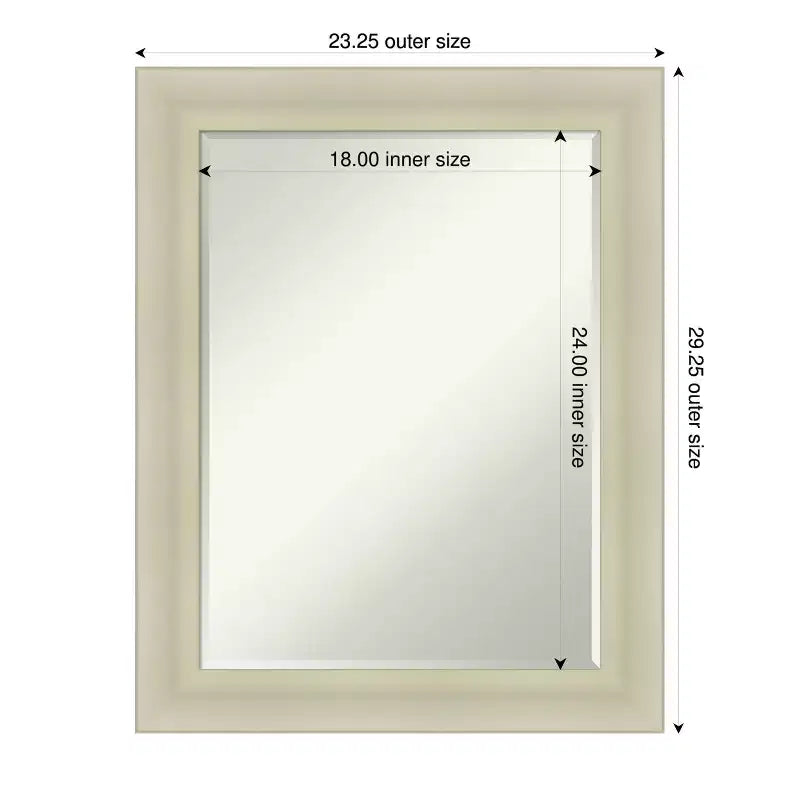 Specchio da parete per bagno Amanti Art Oliver con cornice in legno a mezzo bisello