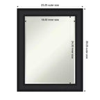 Specchio da parete per bagno Amanti Art Oliver con cornice in legno a mezzo bisello