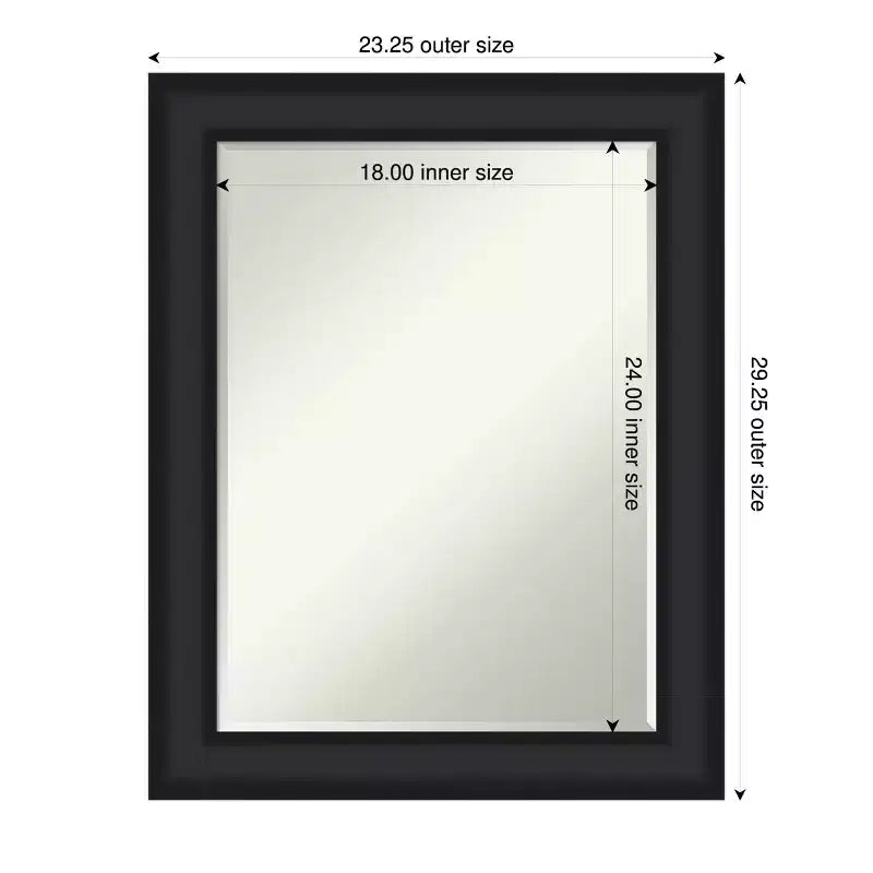 Specchio da parete per bagno Amanti Art Oliver con cornice in legno a mezzo bisello