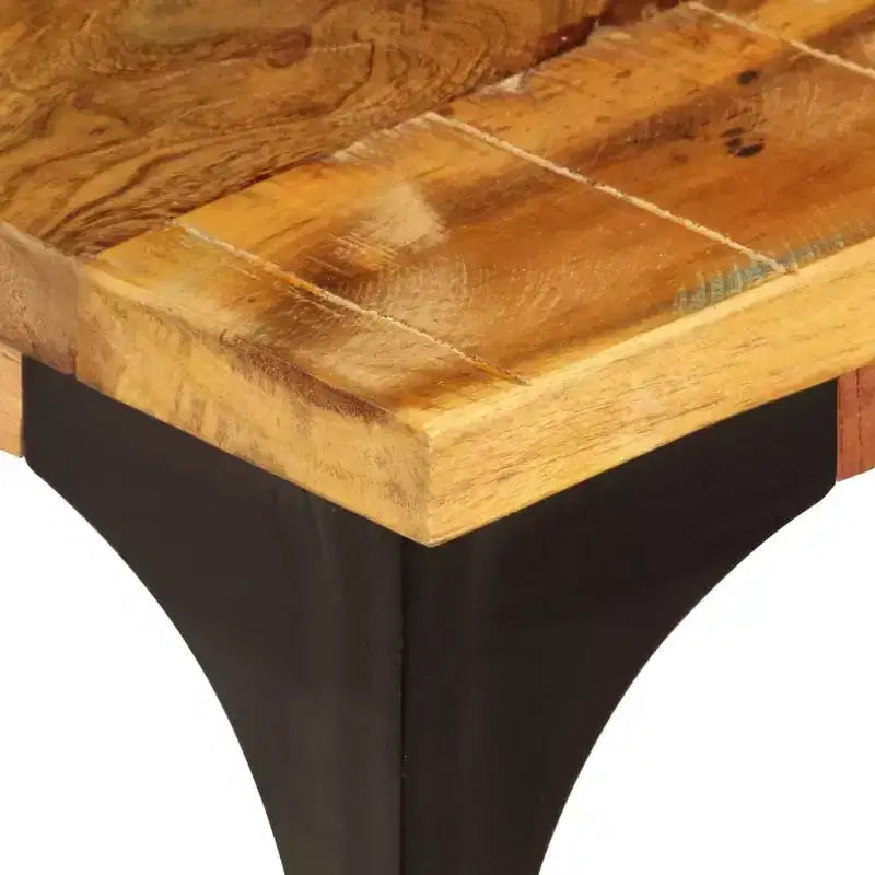 vidaXL Tavolino da caffè in legno massello di recupero multicolore 100x60x35 cm - 60 cm in legno massello di recupero