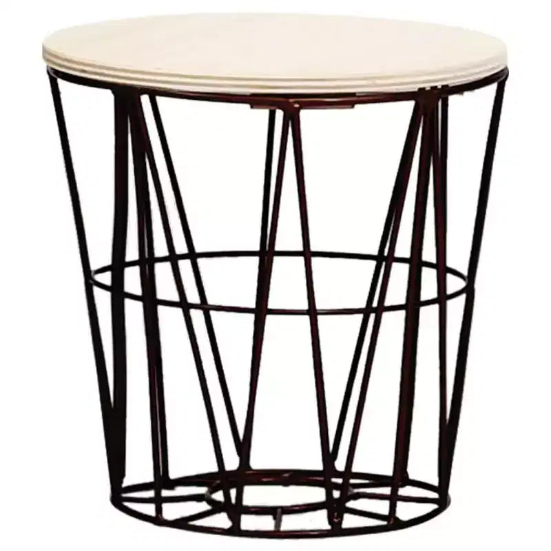vidaXL - Set 4 Tavolini da Caffè Stile Vintage, Struttura in Metallo Nero con Piano in Legno Massello, Tavolini Nestabili Salvaspazio, Convertibili in Cestini Contenitori