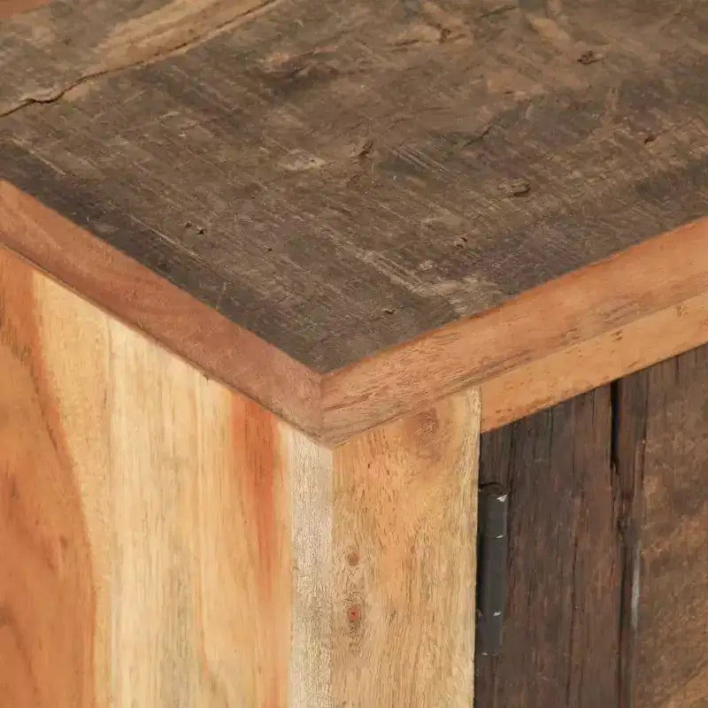 vidaXL Tavolino da caffè legno massello di recupero e legno massello di acacia, Colore naturale