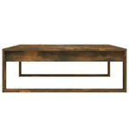 vidaXL Tavolino Rettangolare Rovere Affumicato - Tavolino Moderno in Legno Ingegnerizzato per Soggiorno/Salotto - 100x100x35 cm