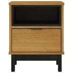 vidaXL Comodino FLAM 40x35x50 cm Legno massello di pino