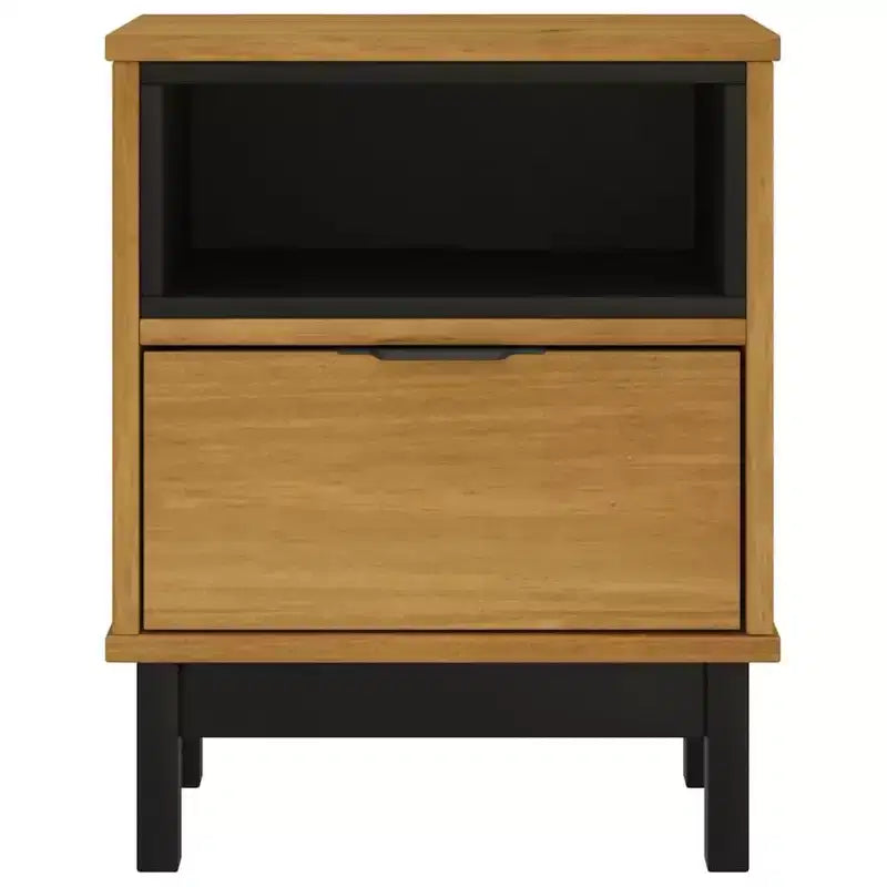 vidaXL Comodino FLAM 40x35x50 cm Legno massello di pino