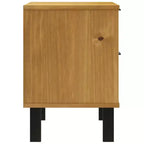 vidaXL Comodino FLAM 49x35x50 cm in Legno Massello di Pino