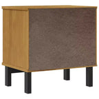 vidaXL Comodino FLAM 49x35x50 cm in Legno Massello di Pino