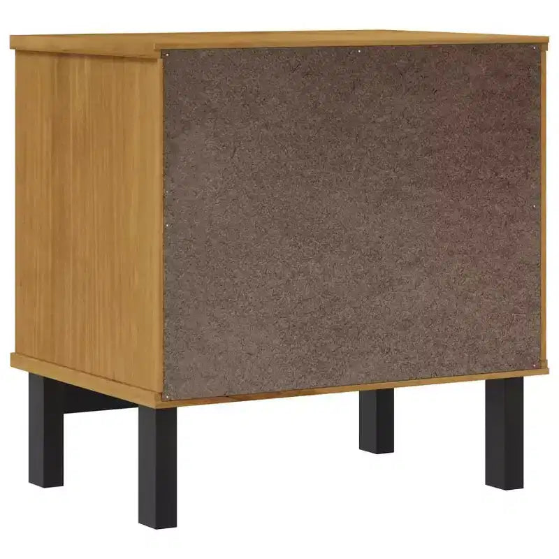 vidaXL Comodino FLAM 49x35x50 cm in Legno Massello di Pino