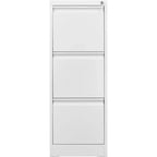 COZONY Cassettiera Portadocumenti a 3 Cassetti con Serratura, Mobile Verticale in Metallo per Ufficio Domestico